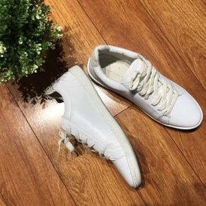 Zara Everyday Lace Up White Sneakers
